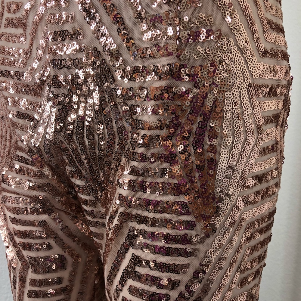 Nordstrom Soieblu Sequin Pant Draped Chiffon Jump… - image 6